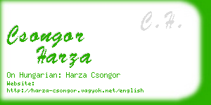 csongor harza business card